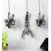 Hanging Men With Chain Wall Art Grey